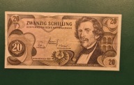 Austria Banknot 20 szylingów 1967
