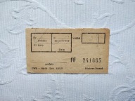 KOMUNIZM PRL POLSKA STARY BILET WSTĘPU KASA BILETOWA POZNAŃ