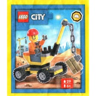 LEGO City - 952401, Pracownik budowy + dźwig Nowa