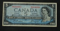 Kanada - banknot - 5 Dolar 1954 rok