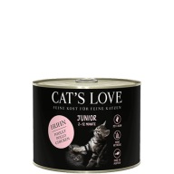 CAT'S LOVE Junior kurczak z olejem z krokosza 200g