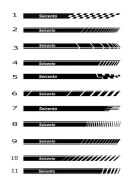 naklejki sportowe pasy seicento oracal