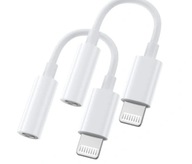 2 SZTUKI Adapter przejściówka słuchawek lightning na JACK do Iphone