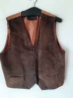 KAMIZELKA MOTOCYKLOWA SKÓRZANA R.L/XL SKÓRA NATURALNA