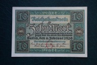 Niemcy 10 marek 1920 rok !!!