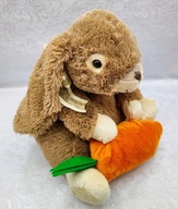 Śliczny KRÓLIK króliczek z wielką marchewką 28cm B
