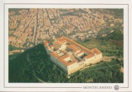 WŁOCHY - MONTE CASSINO - KLASZTOR BENEDYKTYNÓW - Z LOTU PTAKA