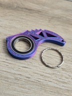 Keyspinner dwukolorowy - Brelok Druk3d KeyRambit KeyFlipper fidget Keychain