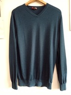 Dressmann męski sweter Doskonały skład 100% merino wool Rozmiar L merynosy