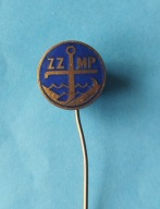Odznaka ZZMP-Związek Zawodowy Marynarzy Polskich-sygnowana