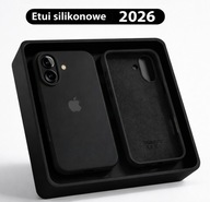 Etui do Apple iPhone 17 Silicone czarny Z LOGO plecki