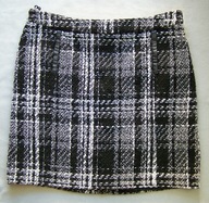 SPÓDNICA DAMSKA CIEPŁA W KRATKE ZIP 42 WALLIS