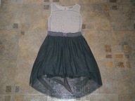 SUKIENKA NEXT SREBRO TIUL 8 LAT , 128 CM