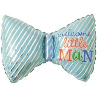 BALON FOLIOWY POMPOWANIA HELEM WELCOM LITTLE MAN 75X40CM