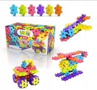 KLOCKI KONSTRUKCYJNE WAFLE DUŻE MELI MAXI EDUKACYJNE 100 ELEMENTÓW