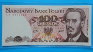 100 zł 1976 ,seria AR 8896338,stan UNC