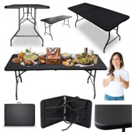STÓŁ OGRODOWY CATERINGOWY TURYSTYCZNY KEMPINGOWY SKŁADANY WALIZKA 180CM
