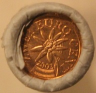 2 EURO CENT 2002 AUSTRIA - ORYGINALNA ROLKA BANKOWA 50 SZTUK