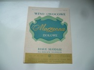 PRL STARA ETYKIETA Z KOLEKCJI WINO MARZANNA RACIBÓRZ