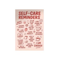 Plakat „Self-Care Reminders” – Minimalistyczny Plakat Motywacyjny