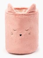 Kosz Pojemnik na Zabawki Pluszowy XL KOTEK MIŚ RÓŻOWY