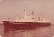 Pocztówka PRL statek Stefan Batory foto