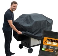 DUŻY POKROWIEC NA GRILL GAZOWY WĘGLOWY OSŁONA NA GRILL WODOODPORNA PLANDEKA