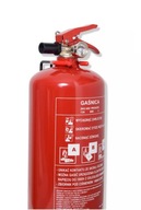 Gaśnica proszkowa 2 kg ABC+E MOBIAK z uchwytem i legalizacją