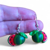 KOLCZYKI Z MODELINY Arbuzy