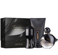 AVON FAR AWAY GLAMOUR ZESTAW PREZENTOWY Unikat woda balsam dezodorant
