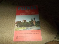 Poznań autobusy tramwaje stary plan centrum miasta