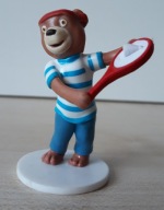 Lubiś Tenisista miś figurka 6,5cm