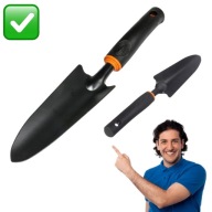 ŁOPATKA OGRODOWA METALOWA SOLIDNA DŁUGA CZARNA DO SADZENIA PRZESADZANIA