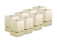 8 X NÓŻKI STOPKI MEBLOWE REGULOWANE. H60 SATYNA