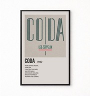 Plakat A4 z ramką LED ZEPPELIN "CODA" 21x29,7cm