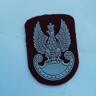 Naszywka wojskowa orzełek bordowy desant