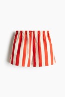H & M szorty spodenki paski marynarskie prążki bokserki pasy czerwone boho