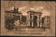 Milano. Mon. Vitt. Em. e entrata Galleria - 1920