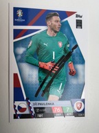 Karta topps match attax autograf Czechy Jiri Pavlenka Euro 2024