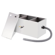 separator kuchenny olejowo-wodny 54L z 2 górnymi wlotami i szczotką