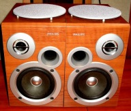 Kolumny głośnikowe 50 W / 6 ohm orzech