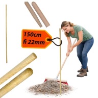 TRZONEK BUKOWY DO ULICÓWKI / MIOTŁY 150 CM Ø22 MM – SOLIDNY KIJ DREWNIANY