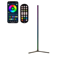 Lampa podłogowa LED Riyo narożna lampa podłogowa RGB z aplikacją i pilotem