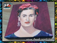 WOŚP Kołobrzeg - Obraz Frida Kahlo, akryl na płótnie