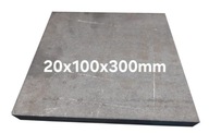 Blacha stalowa płaskownik formatka z blachy 20mm 100x300mm