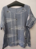 MADE IN ITALY LNIANA BLUZKA R.L/XL BLUZECZKA OVERSIZE