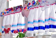 zazdroski ŁOWICKI BIAŁY zazdrostki roletki firany