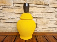 Lampa stołowa ceramiczna żółta lampka