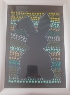 Obraz Królik w formie dot painting