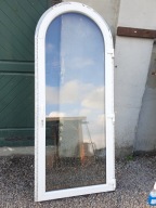 NOWE DRZWI Zewnętrzne Łukowe Plastik PCV Złoty Dąb Taras Balkon 96x227cm